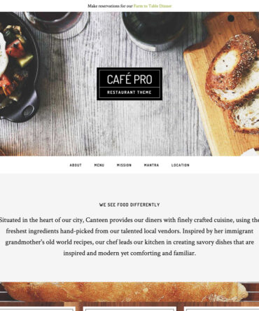 Café Pro Theme + Genesis Framework Package